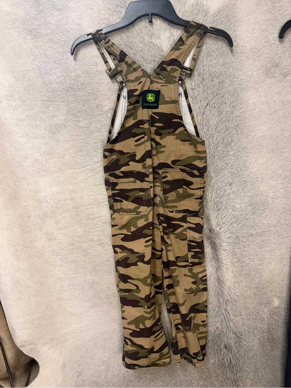 John Deere kids Camo Overalls - Green Camo size 6